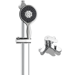 高仪（GROHE）进口淋浴花洒套装 110MM大手持花洒含滑杆 3种出水模式26092