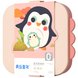 美乐童年儿童拼图3-6岁可收纳夜光进阶大块男孩女孩纸质拼图生日礼物 【1岁+】宝贝找妈妈(14副28大片)