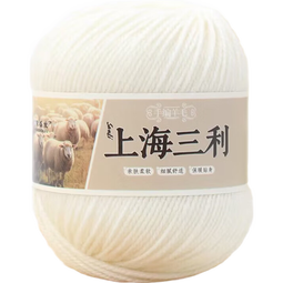 毛线纯羊毛上海三利100%羊毛线手工编织diy毛衣围巾帽子粗线正品 18青草慕斯 100%纯羊毛 限时抢购 买一送一