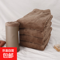 珊瑚绒睡裤女纯色长裤秋冬季珊瑚绒加绒加厚暖暖打底裤可外穿秋裤 平板咖色裤子1件 均码（适合80-130斤）