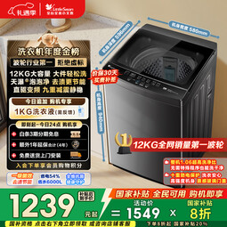 小天鹅（LittleSwan）波轮洗衣机全自动家用 12KG大容量 直驱变频 TB12-1809DT 以旧换新 国家补贴 京东自营 一级能效