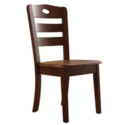 移动专享：唐弓 现代简约实木餐椅