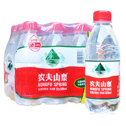 京东PLUS会员：农夫山泉 天然饮用水健塑模装 380ml*12瓶