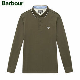 Barbour巴伯尔 BS15KT103 休闲多色合身版棉质长袖POLO衫