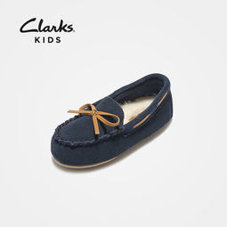 双11预售：Clarks 其乐 261410857 女童牛皮豆豆鞋