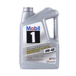 18点开始：Mobil 美孚 1号 全合成机油 0W-40 SN级 5Qt *2件