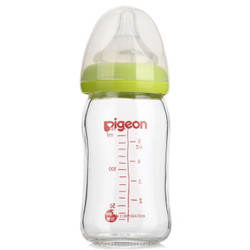 历史低价：Pigeon 贝亲 AA72 宽口径玻璃奶瓶 160ml SS奶嘴 *2件