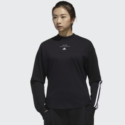 1日0点：adidas 阿迪达斯W MHS 3S LS TEE 女装训练运动上衣