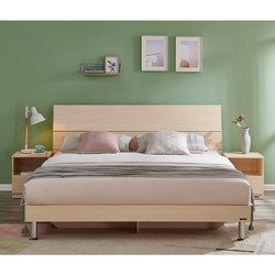 11日0点：QuanU 全友 106302 现代简约卧室家具组合（1.5m床+1个床头柜+床垫）