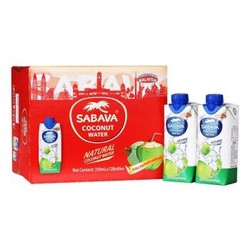 Sabava 沙巴哇 原味椰子水（运动版）330ml*12瓶 *2件