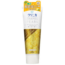 京东PLUS会员：LION 狮王 Enamel Pearl 酵素美白牙膏 柠檬薄荷 130g（赠衣领净 250ml） *6件