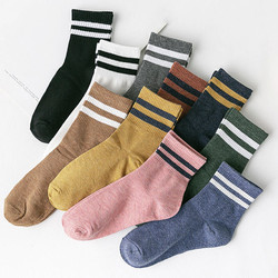 移动专享：棉小妹 女士日系棉质堆堆袜 5双装
