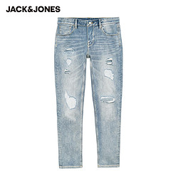Jack Jones 杰克琼斯 220132549 破洞做旧牛仔裤