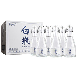京东PLUS会员：青小乐 白瓶粮食酒 52度 浓香型 500ml*6瓶