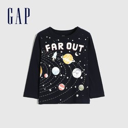 Gap 盖璞 幼童圆领长袖T恤