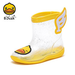 B.Duck 小黄鸭 儿童透明防水雨靴