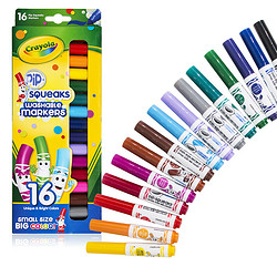 Crayola 绘儿乐58-8703 16色可水洗短杆粗头水笔