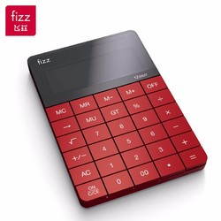 PLUS会员：fizz 飞兹 FZ66806 双电源桌面计算器 12位大屏 红色