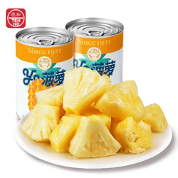PLUS会员：TEH HO 德和 菠萝罐头即食水果罐头 390g