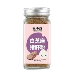 PLUS会员：米小芽 白芝麻猪肝粉 40g