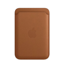 Apple 苹果 MagSafe 皮革卡包 鞍褐色