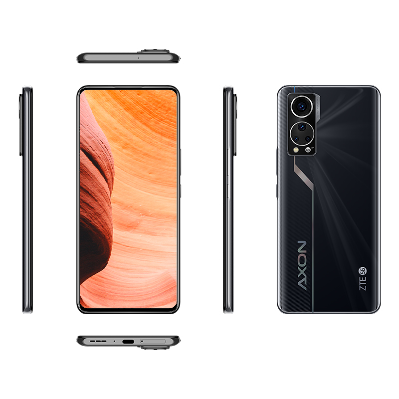 ZTE 中兴Axon30 吴京代言 全新一代屏下摄像手机AMOLED120HZ屏 12GB+256GB 黑曜骁龙870 55W快充游戏5G手机