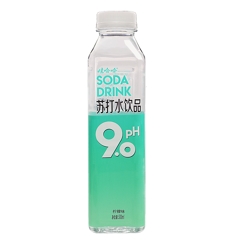 娃哈哈 pH9.0柠檬味苏打水500ml*15瓶 整箱装 弱碱性（新老包装随机发货）