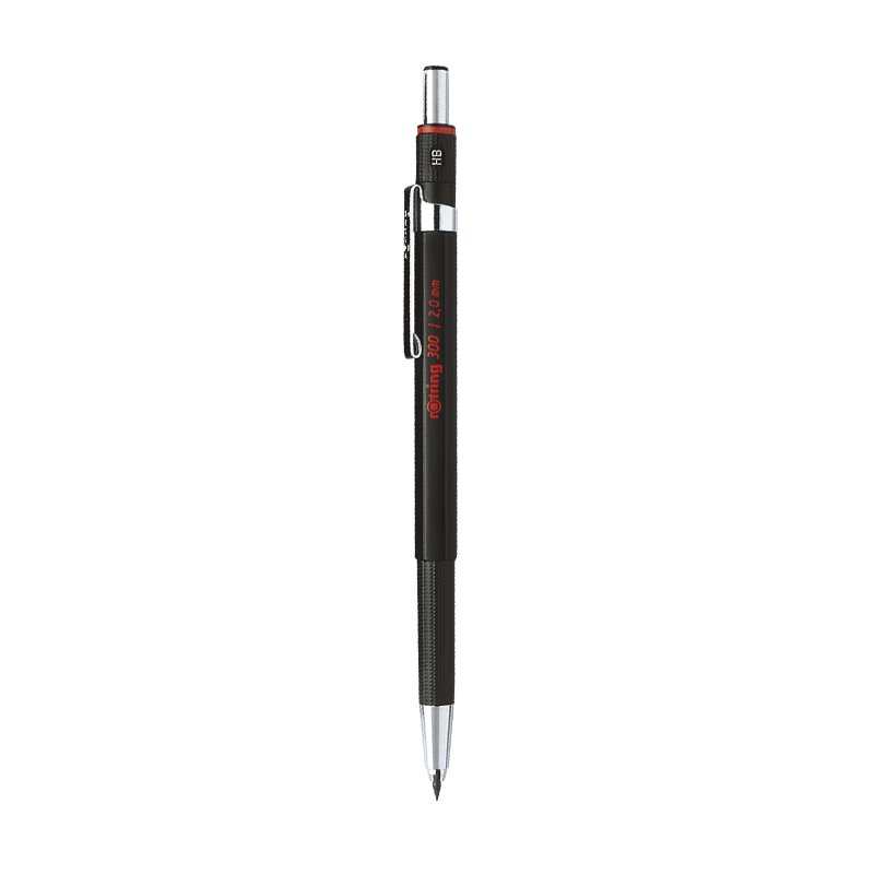 红环（rOtring）德国品质 自动铅笔2mm—300系列黑色单支装