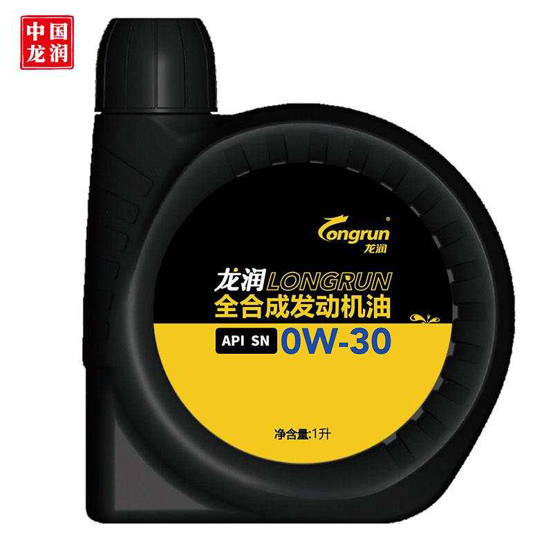 龙润（Longrun）PAO全合成汽油机油润滑油 0W-30 SN级 1L 汽车用品