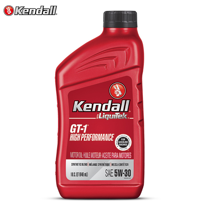 康度（Kendall）美国原装进口 LiquiTek添加剂 HP高性能 合成机油 5W-30 SP等级 946ML 汽车用品