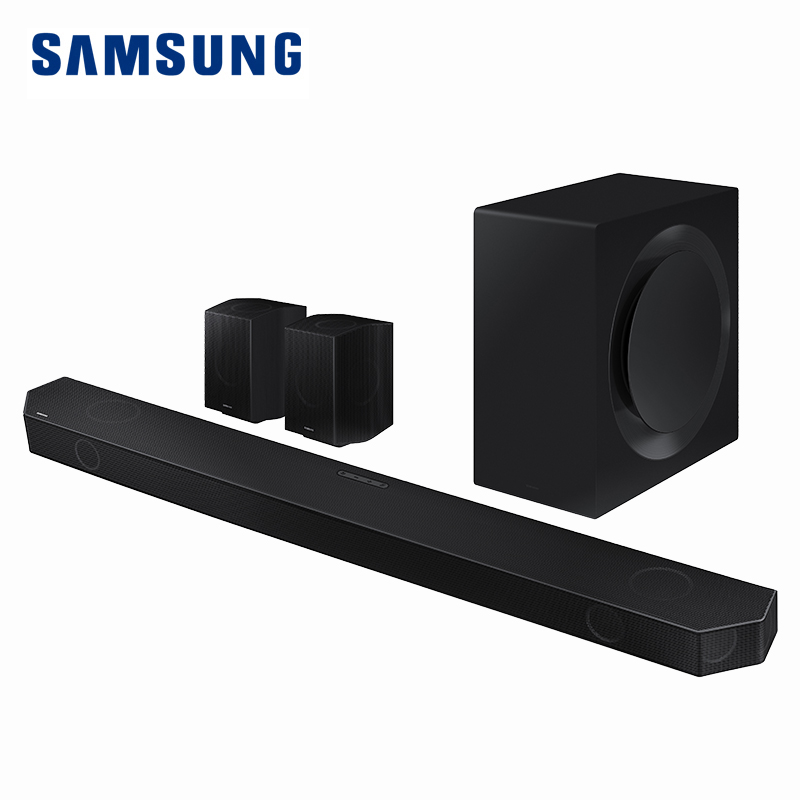 三星 SAMSUNG HW-Q990B/XZ 11.1.4杜比全景声 回音壁 soundbar 家庭影院 无线环绕低音炮 蓝牙 电视音响 投影