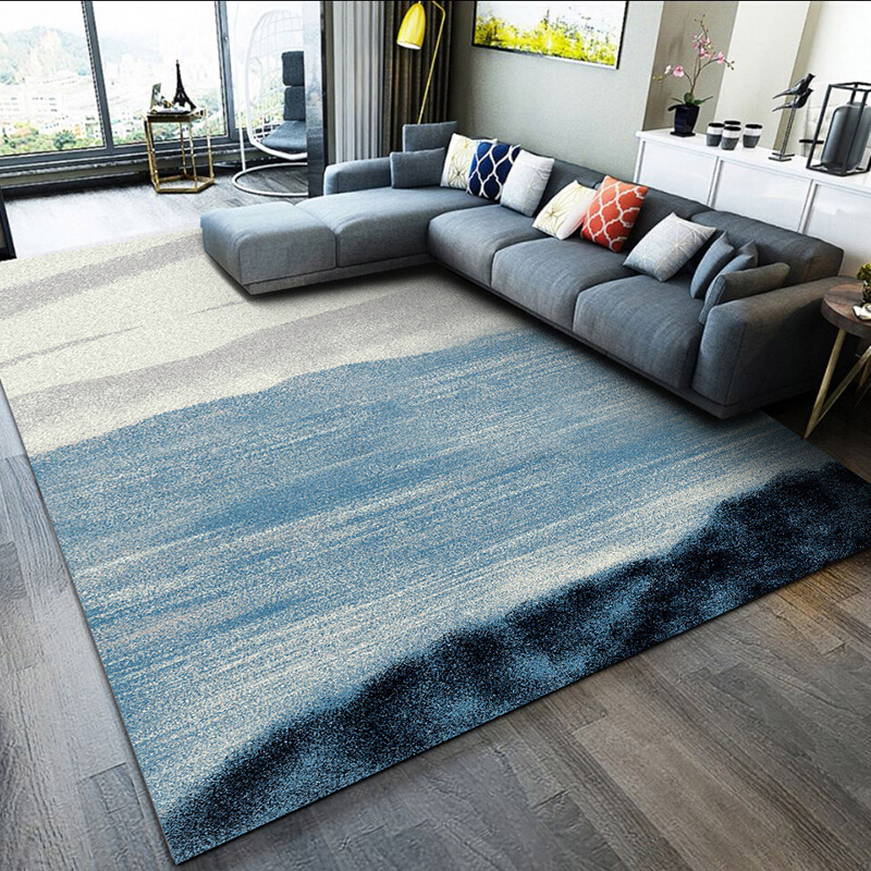 布迪思 地毯客厅 地毯卧室 茶几沙发地毯 可定制 北欧 简约 现代 满铺 加厚短绒防滑垫 星河 140*200cm小客厅