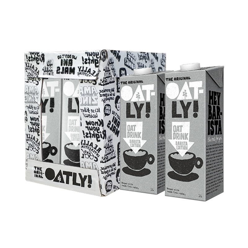 OATLY噢麦力 咖啡大师燕麦奶咖啡伴侣谷物早餐奶植物蛋白进口饮料(不含牛奶和动物脂肪) 1L*6 整箱装