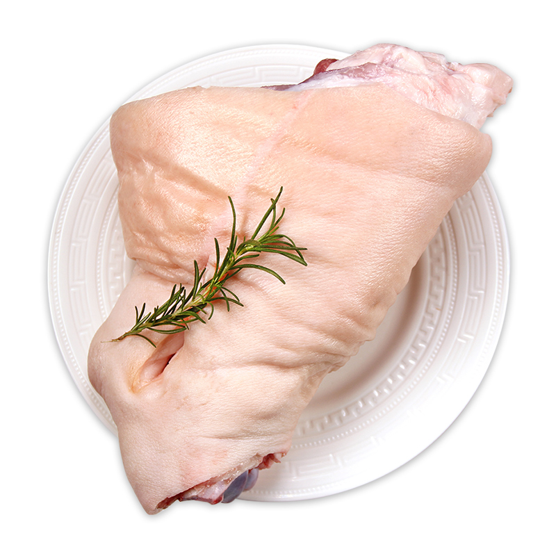 精气神 国产山黑猪猪后肘1.3kg 冷冻黑猪猪蹄膀猪肘子生鲜 囤货食品 黑猪肉生鲜