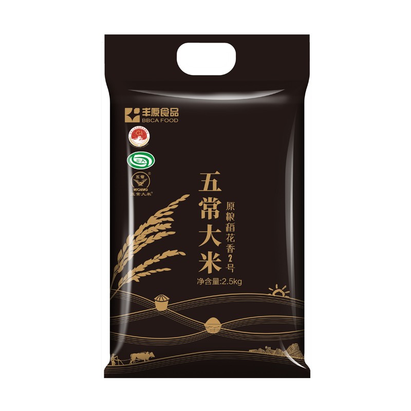 丰原食品 五常大米稻花香2号 东北大米 原香稻大米 粳米 真空包装 黑龙江特产 2.5KG