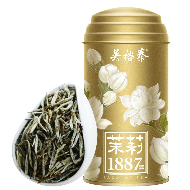 招牌吴裕泰1887 茉莉花茶 北京特种级新茶花茶罐装茶叶80g/罐