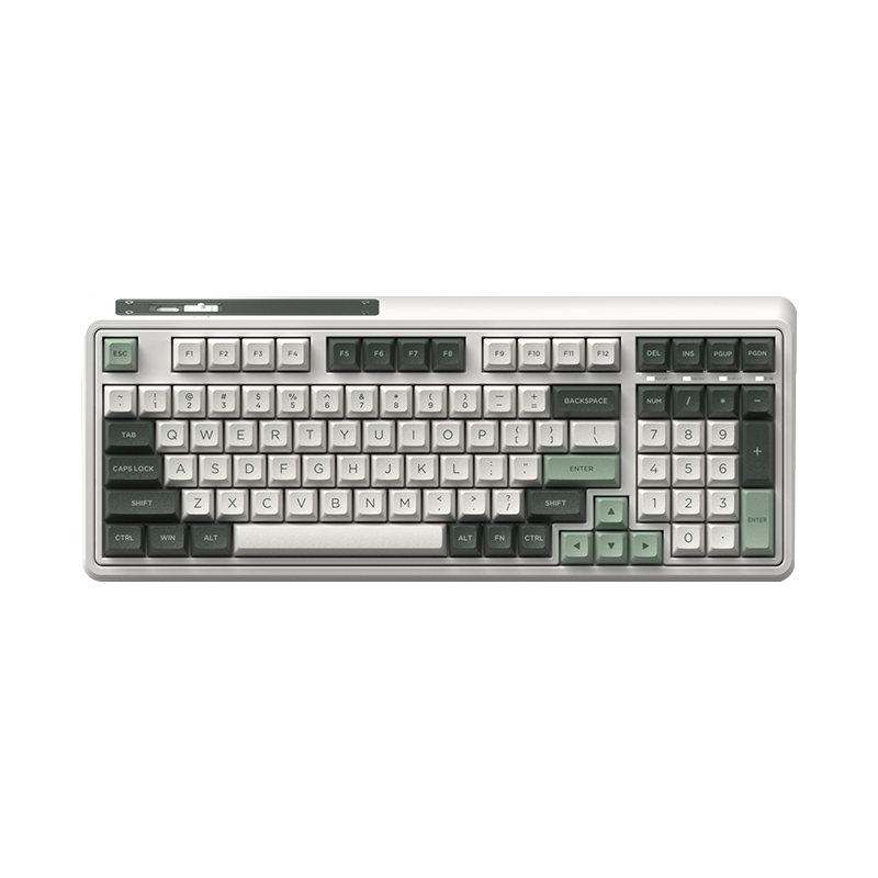 腹灵（FL·ESPORTS） 腹灵CMK98 98键机械键盘 三模键盘全键热插拔RGB游戏键盘无线 三模无线-牛油果-BOX-V2-白轴