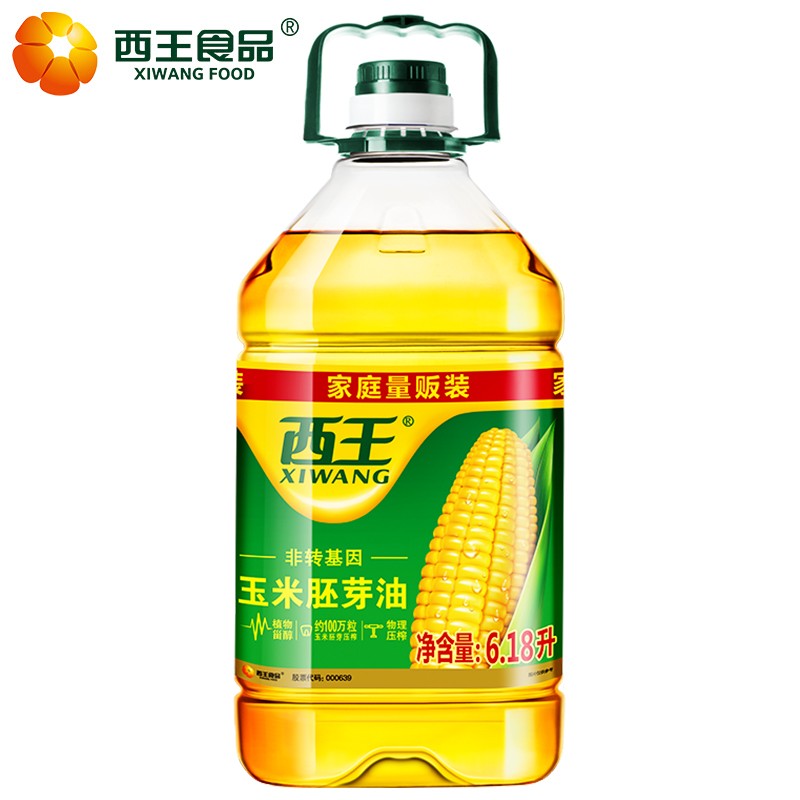 西王 食用油 玉米胚芽油6.18L 非转基因物理压榨