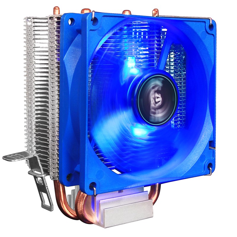 大水牛（BUBALUS）T3  CPU散热器 (2热管/支持Intel/AMD多平台/9cm LED风扇/超大散热鳍片组/电脑主机箱风冷)