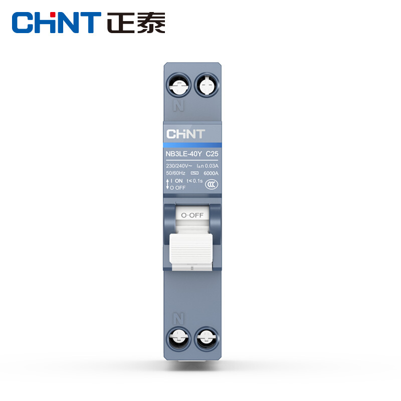 正泰(CHNT)漏电开关双进双出带空气开关漏电保护器断路器NB3LE-40Y 1P+N C20