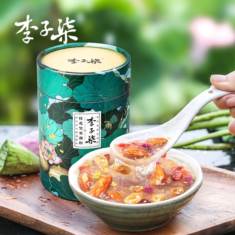 李子柒 桂花坚果藕粉350g/罐 营养早餐羹方便速食冲饮代餐