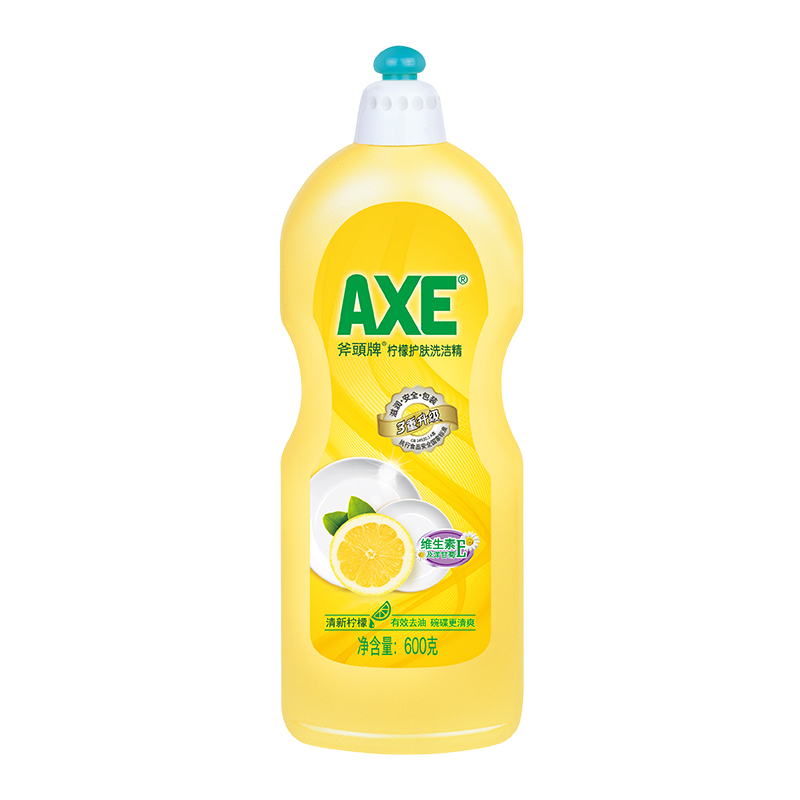 斧头牌（AXE）柠檬护肤洗洁精600g*6瓶 快速去油 维E呵护不伤手