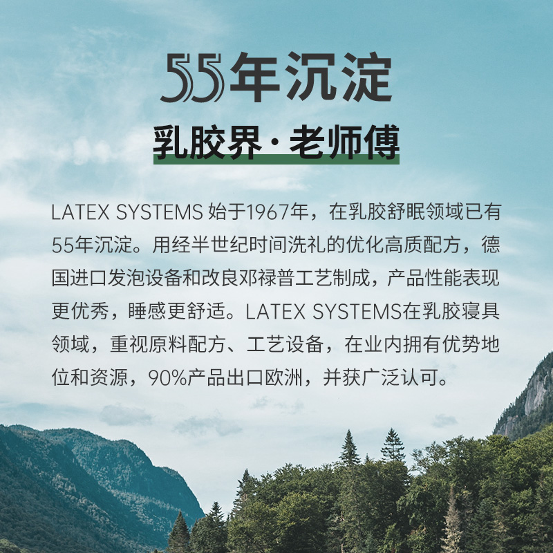 Latex Systems泰国原装进口 天然乳胶枕头芯 93%含量 礼盒 成人颈椎枕 波浪形颗粒按摩橡胶枕高10/8cm