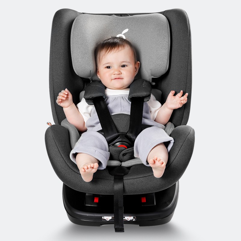 两只兔子 儿童安全座椅汽车用婴儿9个月-12岁宝宝通用车载便携 趣知B104