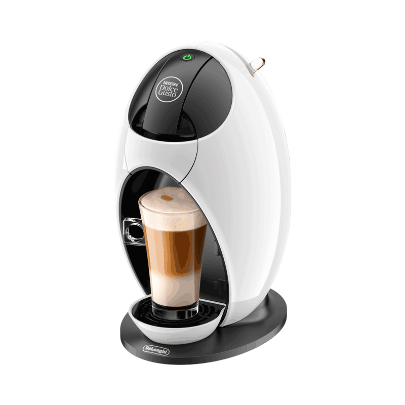 德龙（Delonghi）咖啡机 欧洲进口 15bar泵压 意式美式 胶囊Jovia 小龙蛋 冷热花式饮品 EDG250.W 真我白