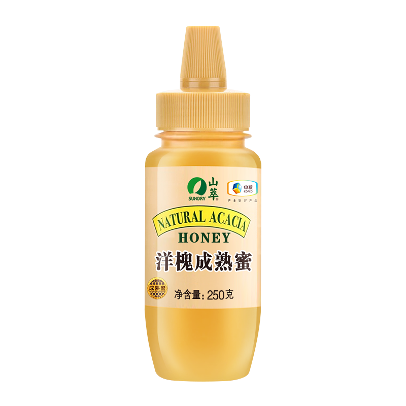中粮 山萃 蜂蜜 洋槐蜜250g （瓶装）成熟蜜
