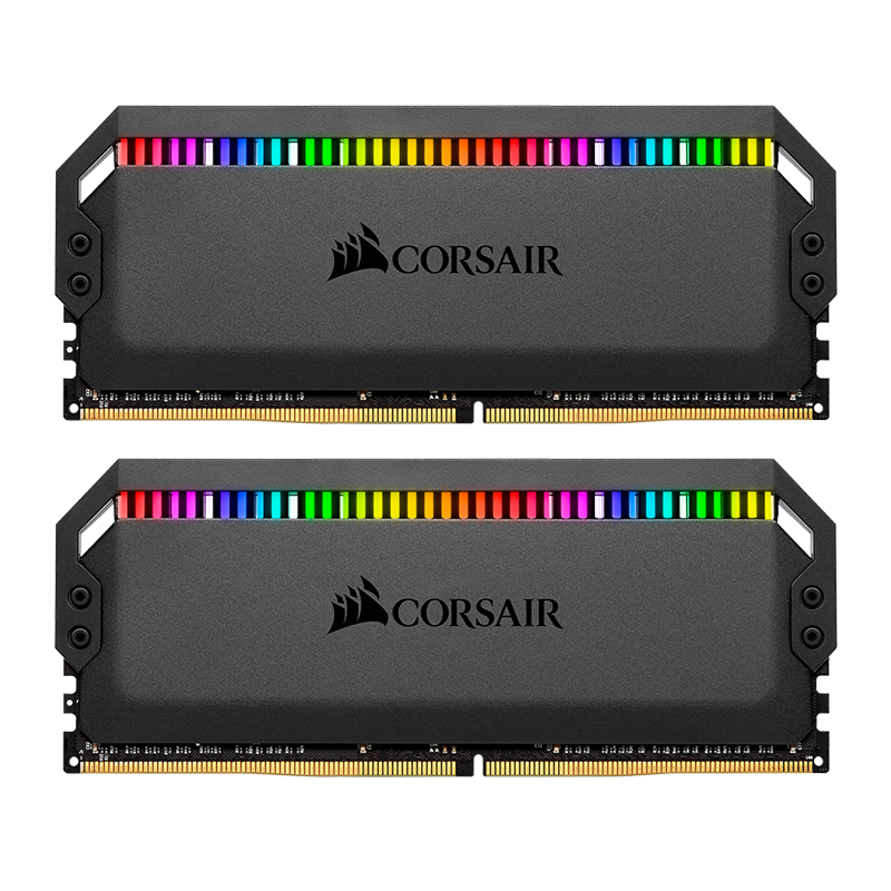 美商海盗船（USCORSAIR）16GB(8G×2)套装 DDR4 3600 台式机内存条 统治者铂金 RGB灯条 高端游戏型