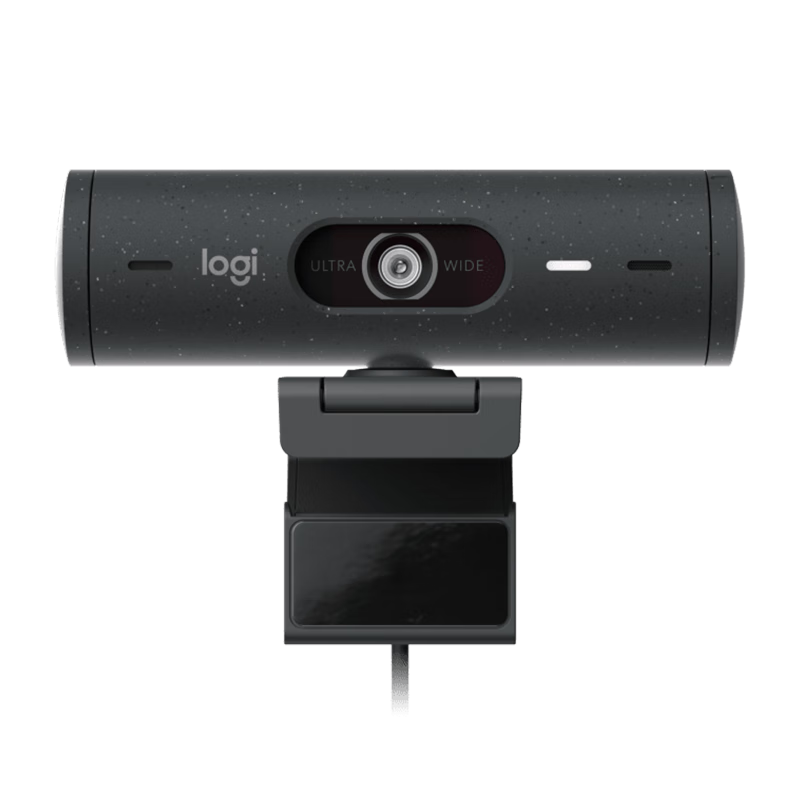 罗技（Logitech） Brio 500高清广角网络摄像头 直播摄像头 视频会议电脑摄像头带麦克风 Brio 500黑色