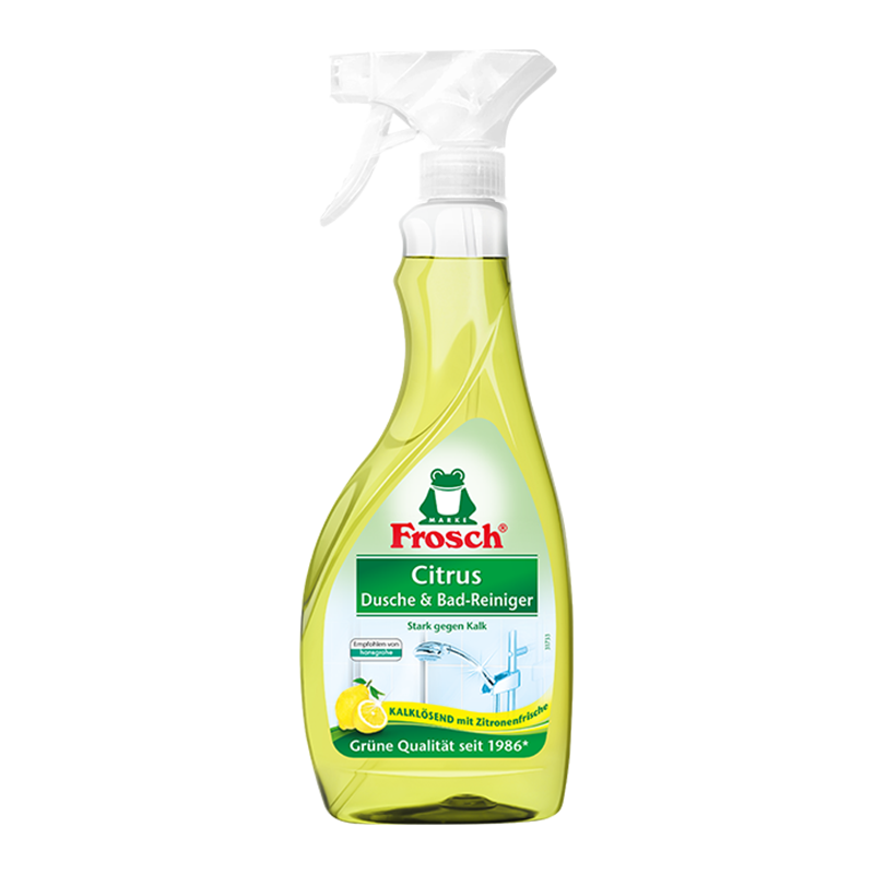 Frosch柠檬卫浴清洁喷剂500ml 去水垢水渍同时去除异味浴室清洁剂 德国原装进口