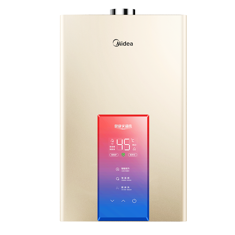 美的（Midea）16升燃气热水器天然气水伺服恒温增压智控磁净化健康洗JSQ30-MK3 以旧换新 京东小家